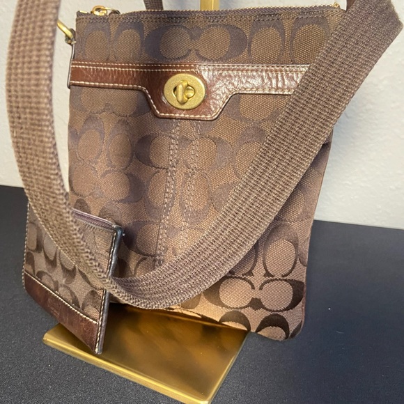 Vintage COACH Crossbody & Card Holder Good Used Condition 🤎✨🤎 - Picture 1 of 15